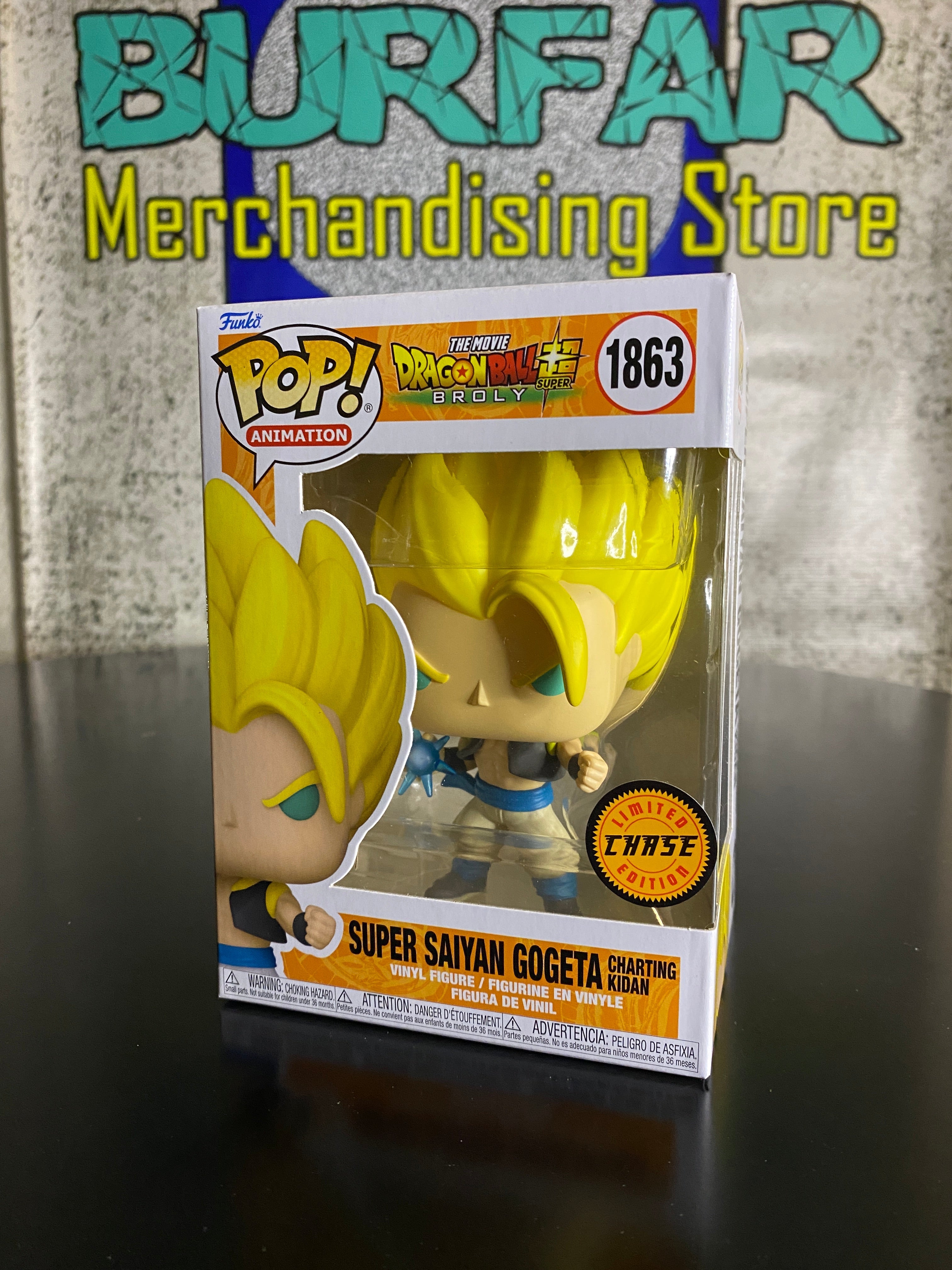 Funko Pop! Animation #1863 - Super Saiyan Gogeta Charting Kidan (Chase) - Dragon Ball Super: Broly