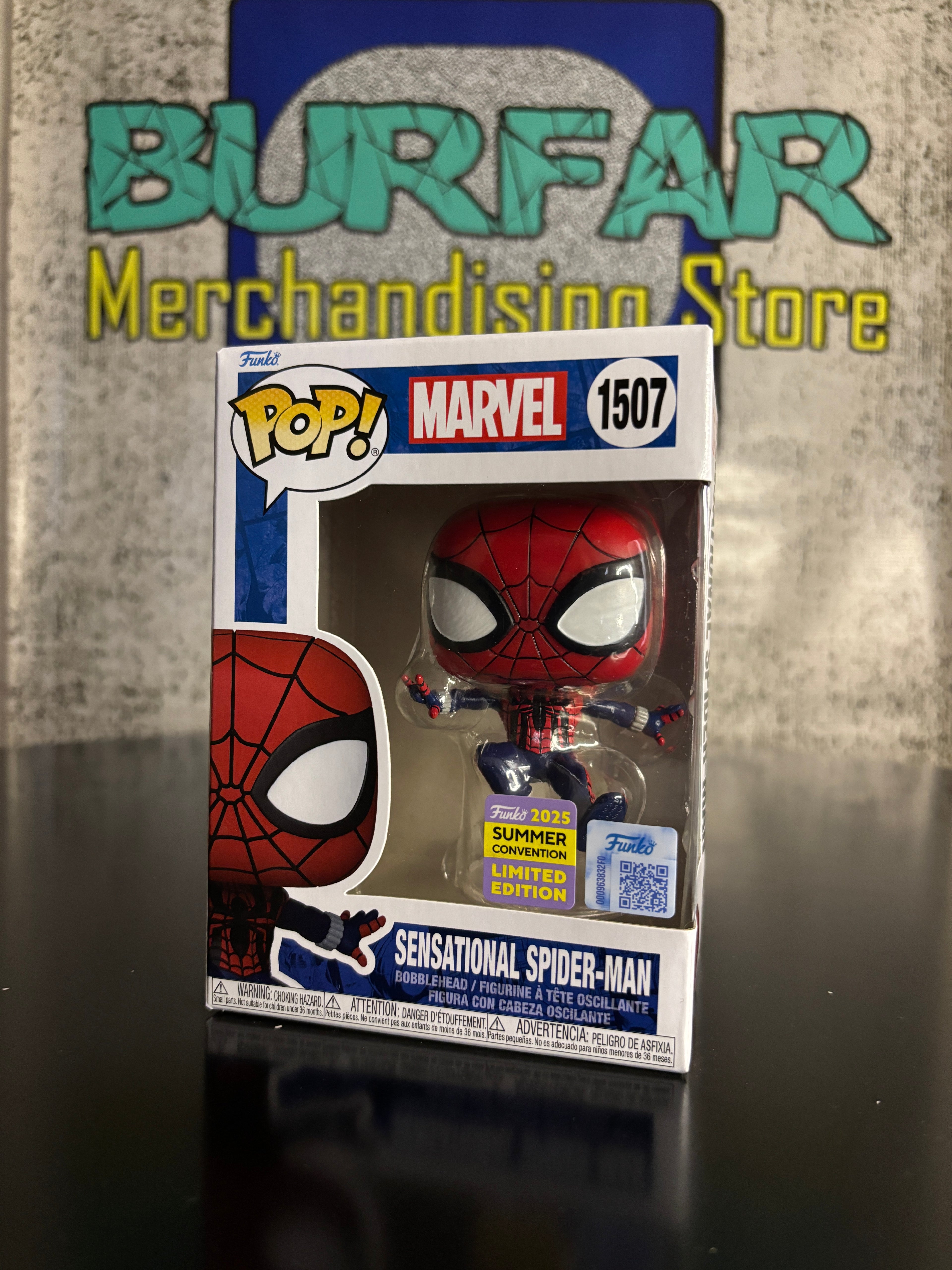 Funko Pop Sensational Spider-Man Exclusivo Summer Convention 2025