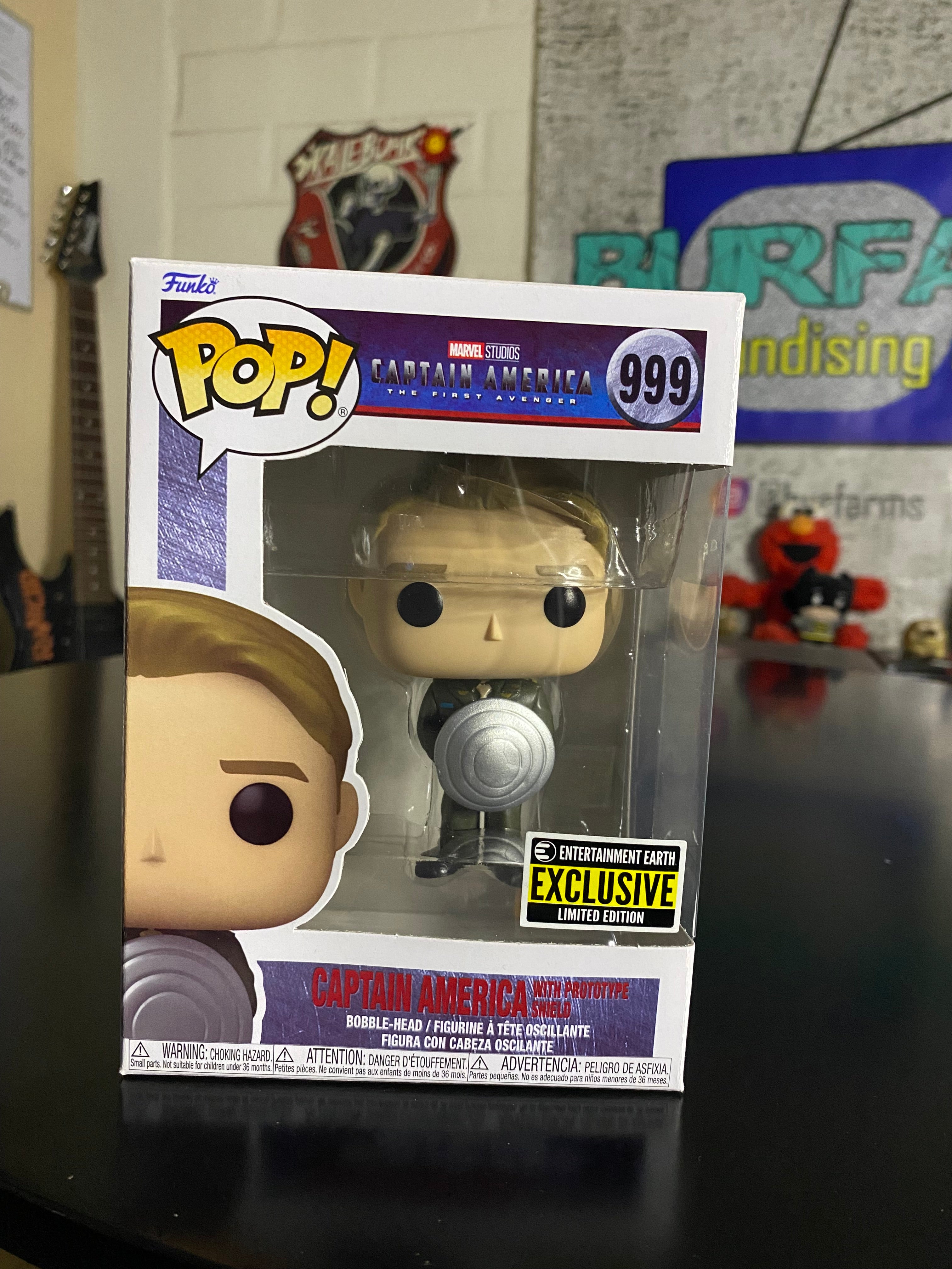 Funko Pop Captain America Exclusivo Entertainment Earth