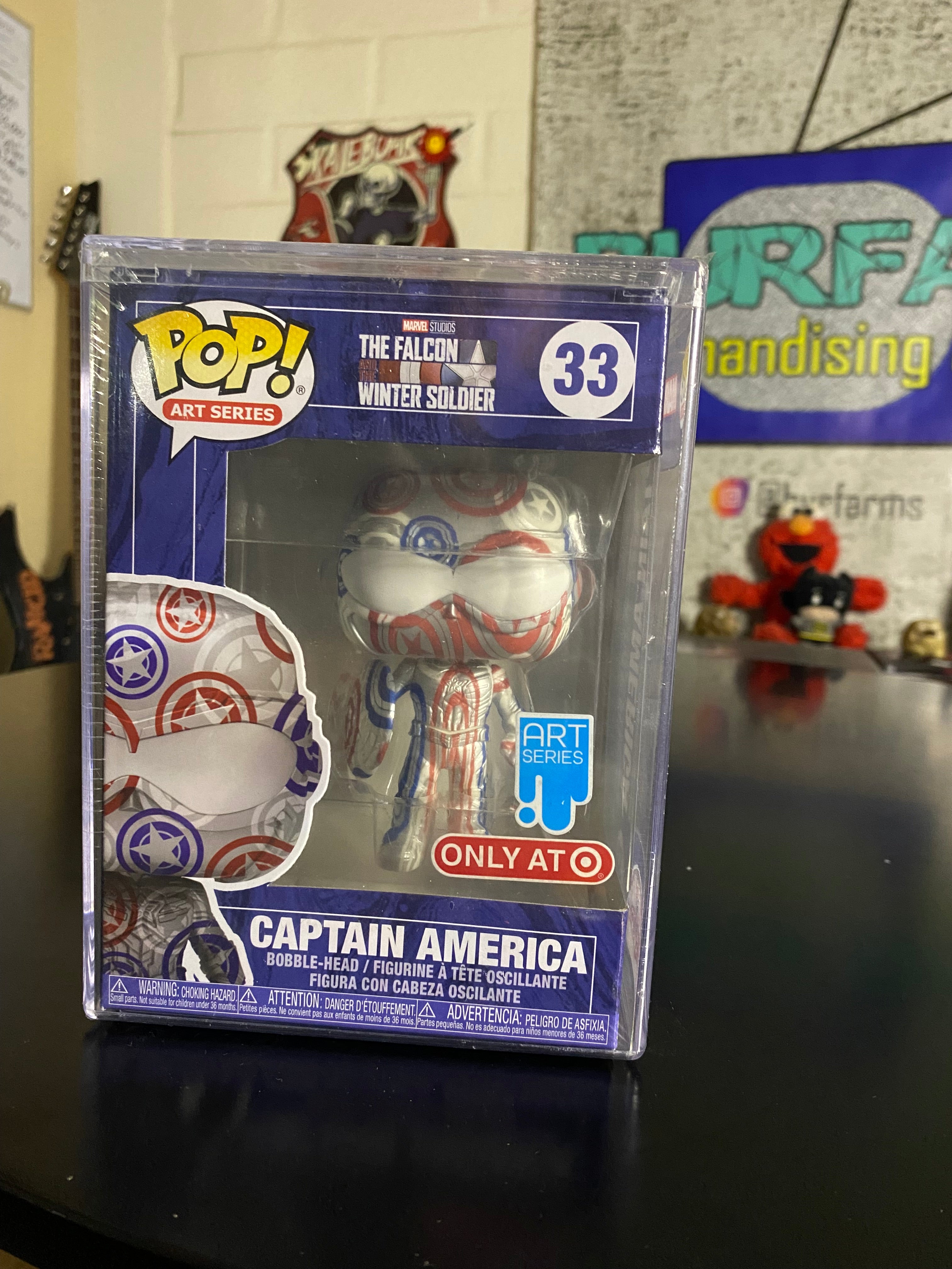 Funko Pop Captain America Art Series Exclusivo Target