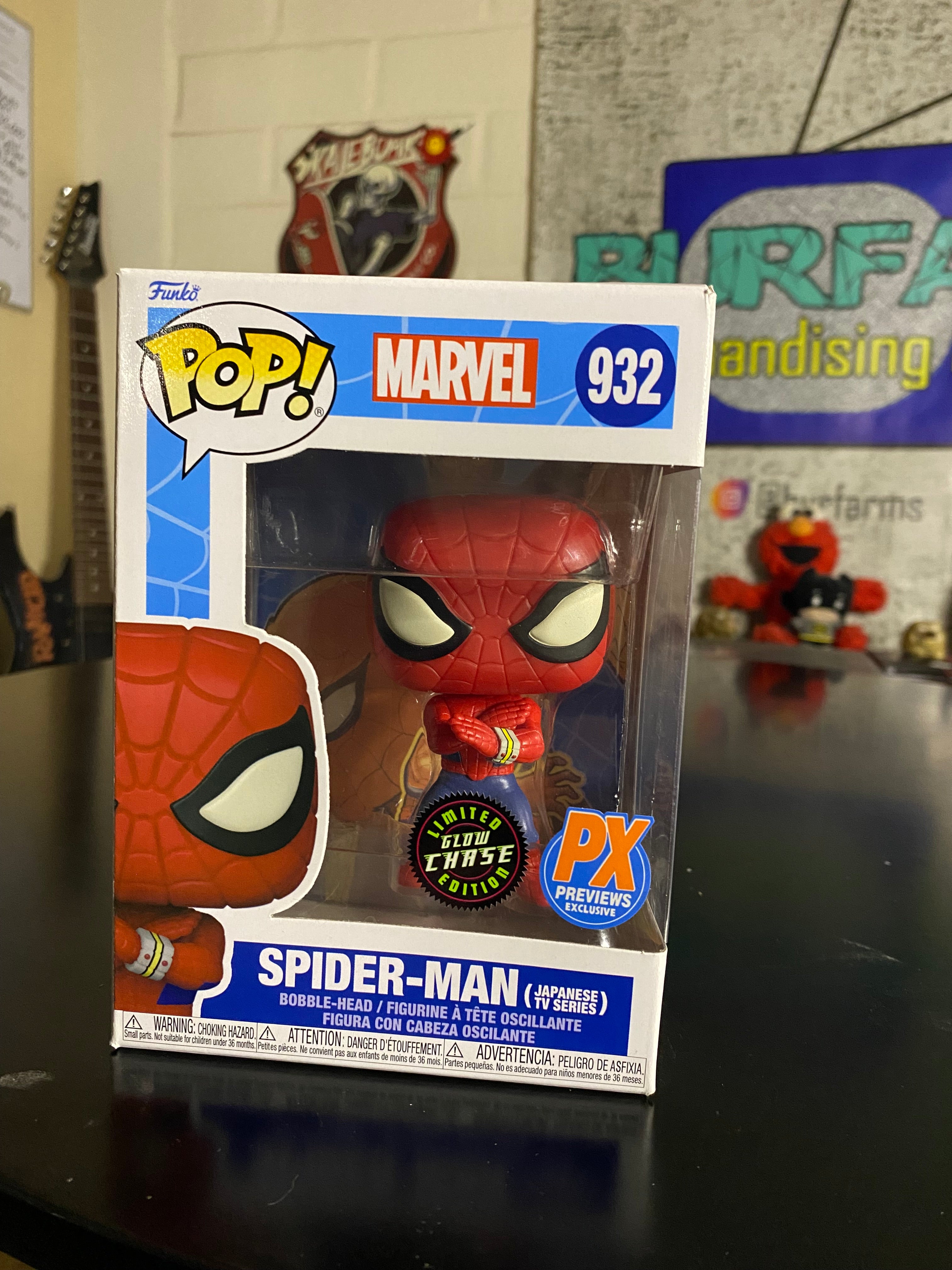 Funko Pop Spider-Man (Japanese TV Series) Exclusivo PX Glow Chase