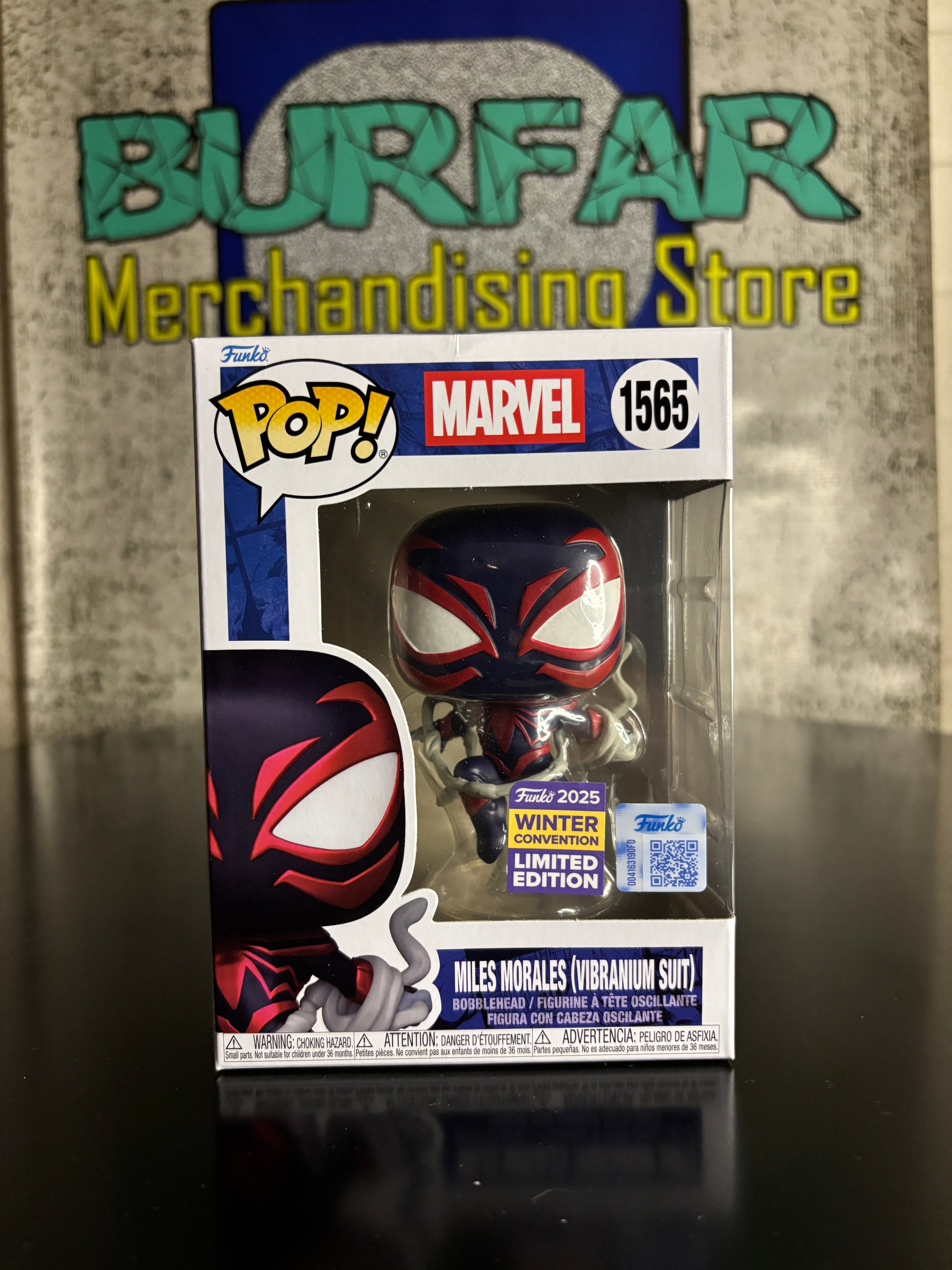 Funko Pop Miles Morales (Vibranium Suit) Exclusivo Winter Convention 2025