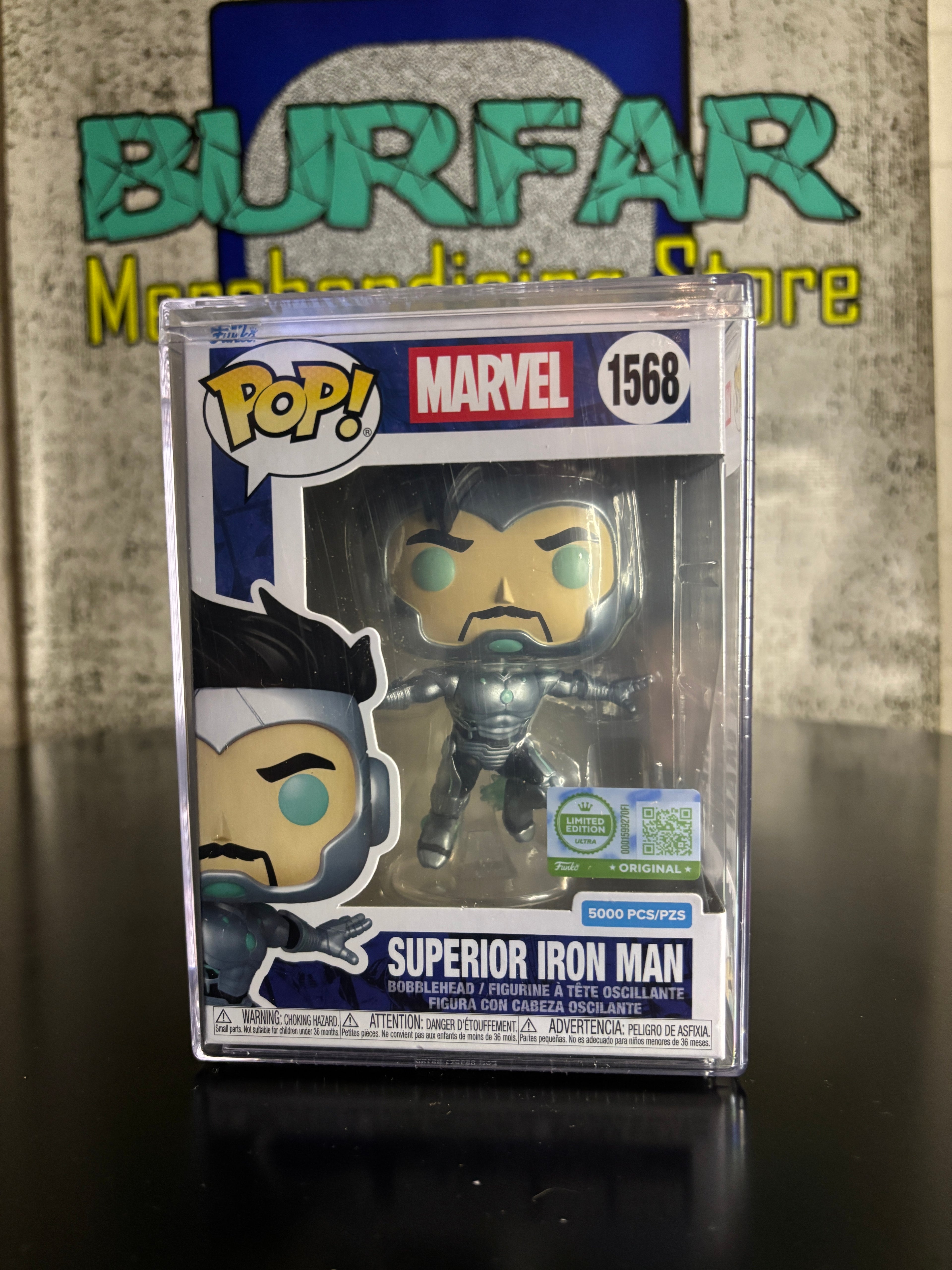 Funko Pop Superior Iron Man Edición Limitada Supreme (5.000 piezas)