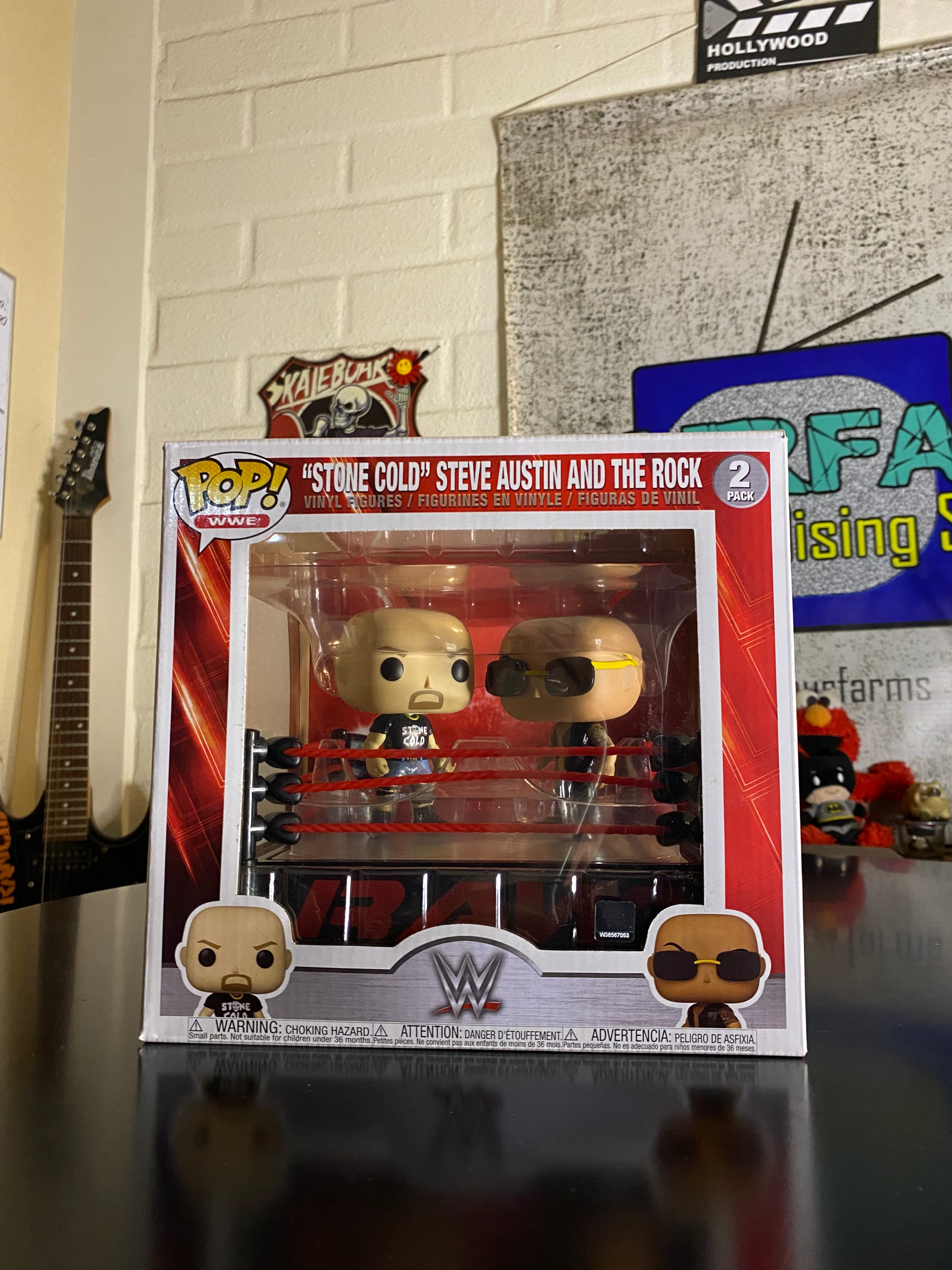 Funko Pop "Stone Cold" Steve Austin and The Rock WWE