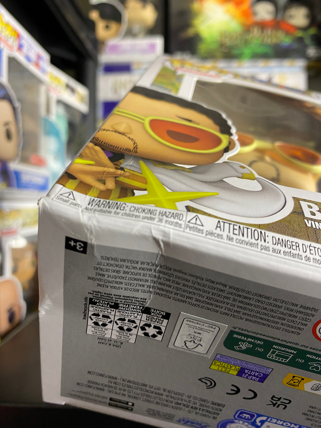 Funko Pop Borsalino Kizaru One Piece caja frontal