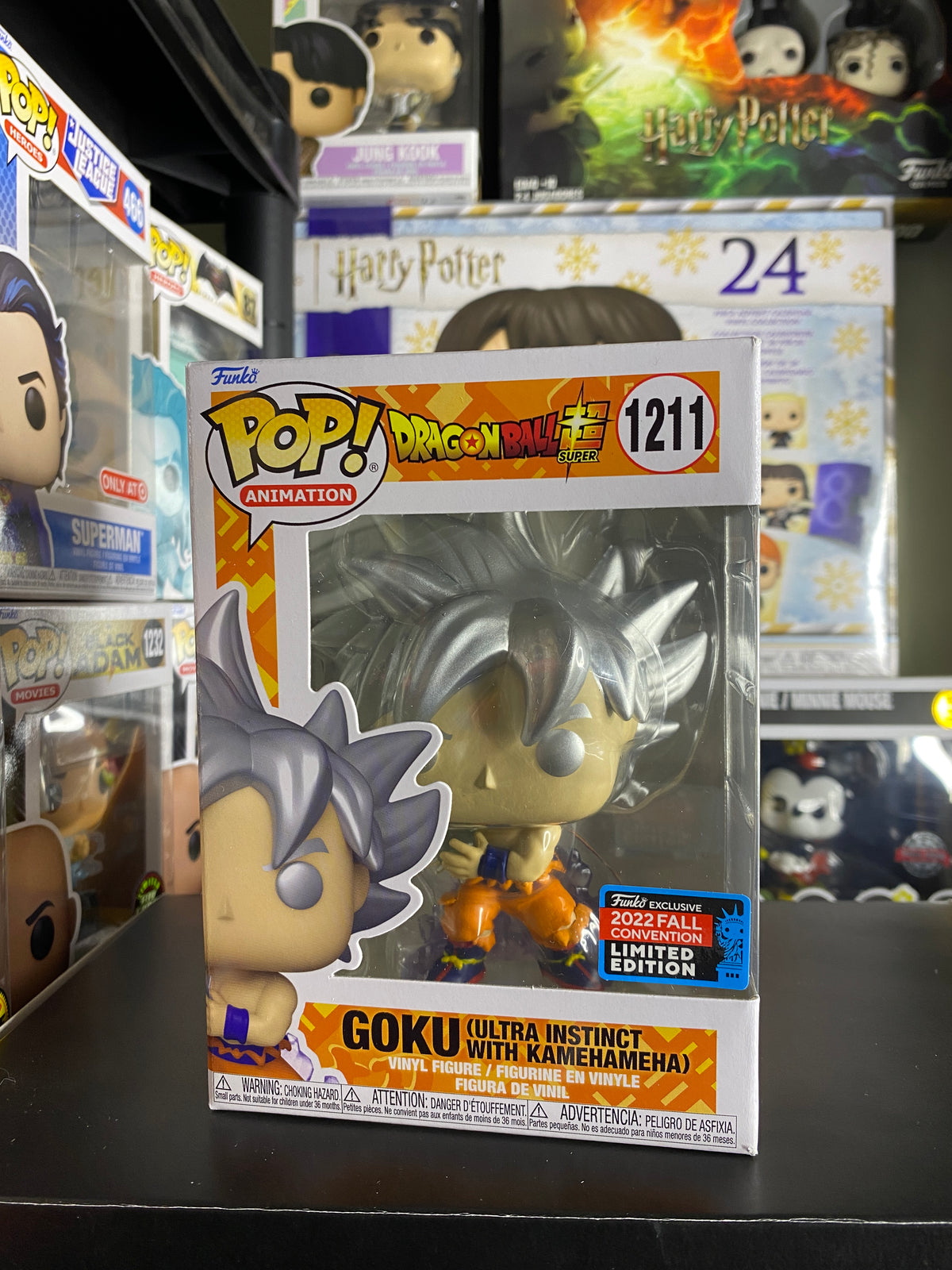Funko Pop Goku Ultra Instinct Kamehameha Dragon Ball Super caja