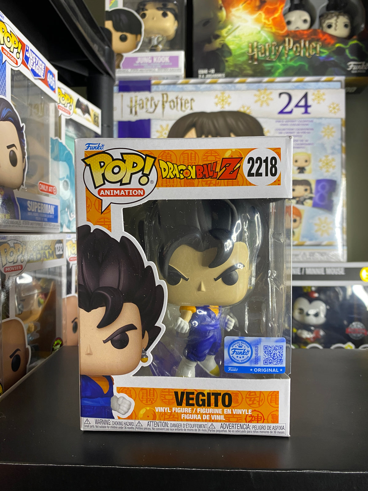 Funko Pop Vegito Dragon Ball Z caja frontal