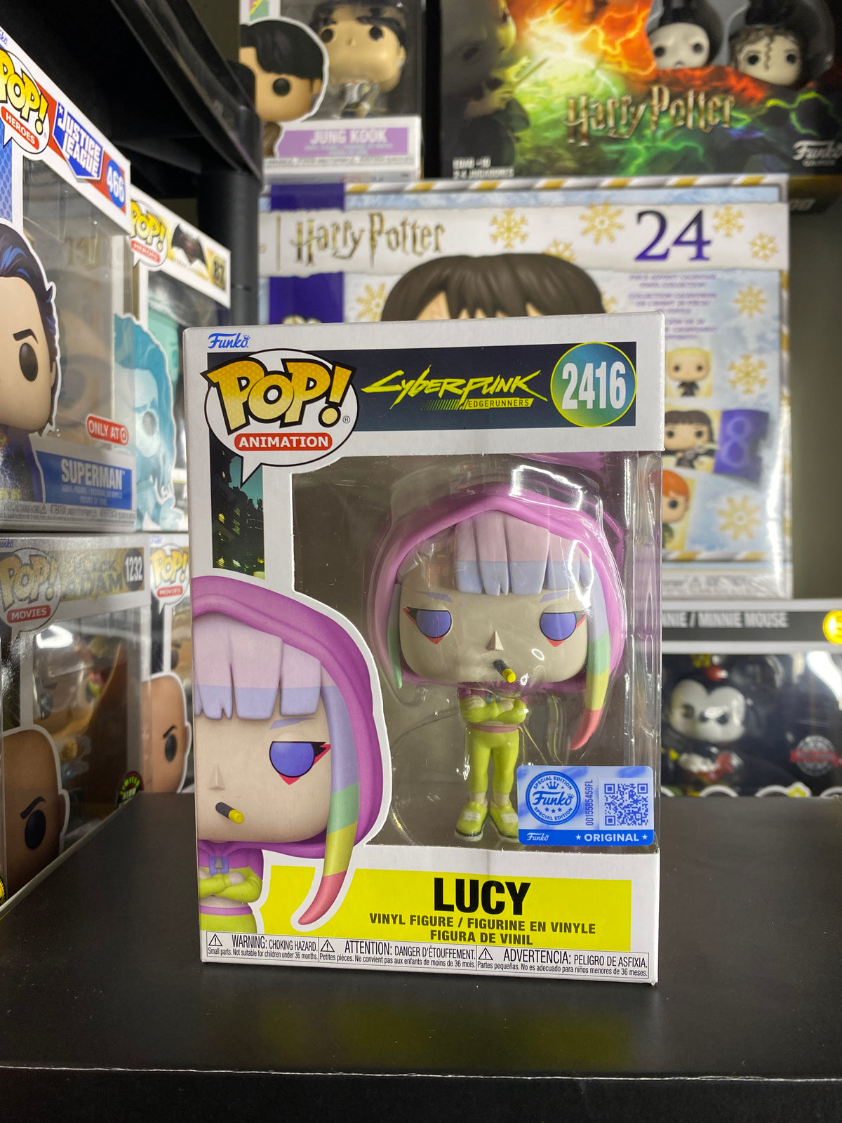 Funko Pop Lucy Cyberpunk Edgerunners caja