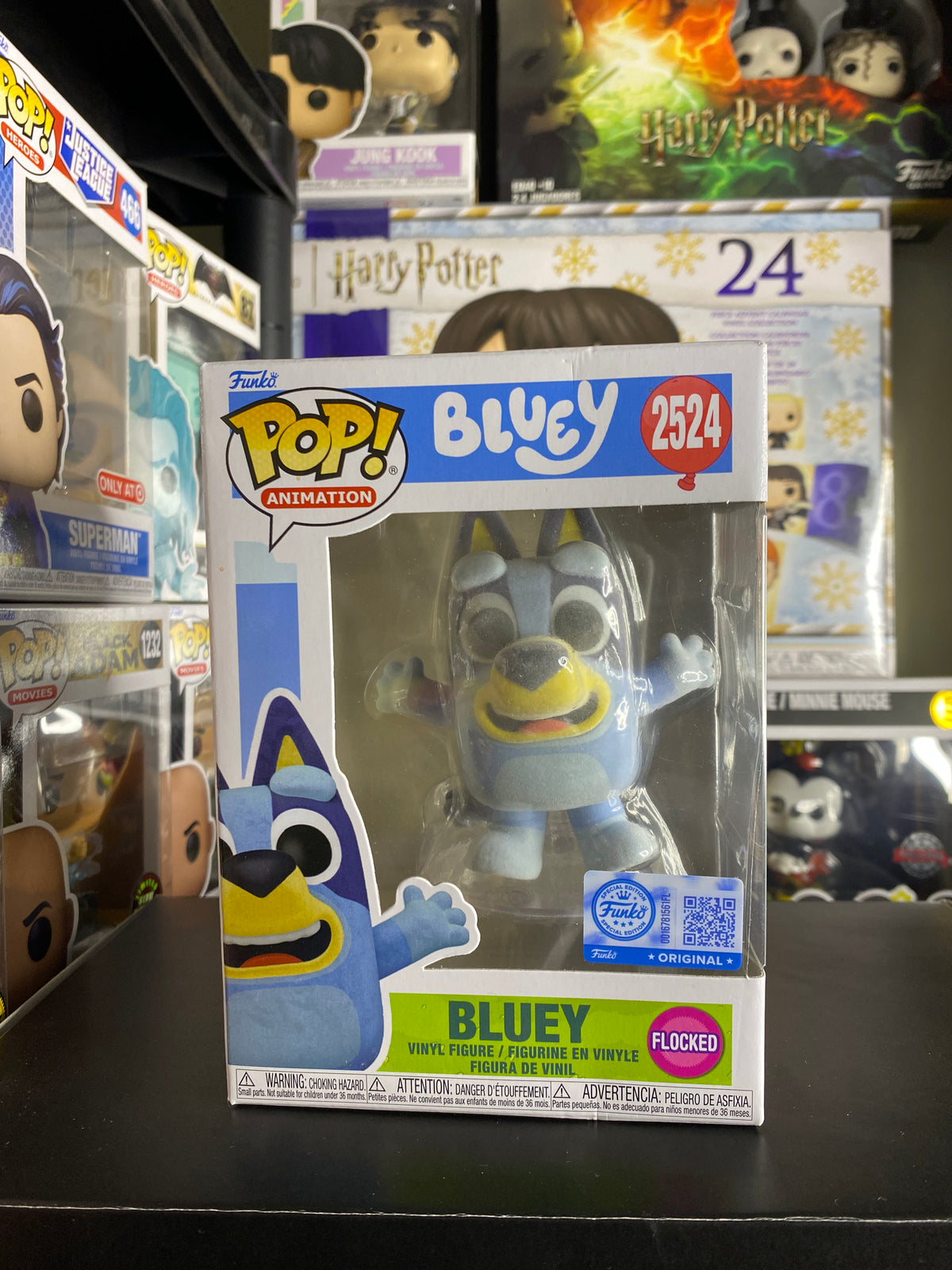 Funko Pop Bluey Flocked caja