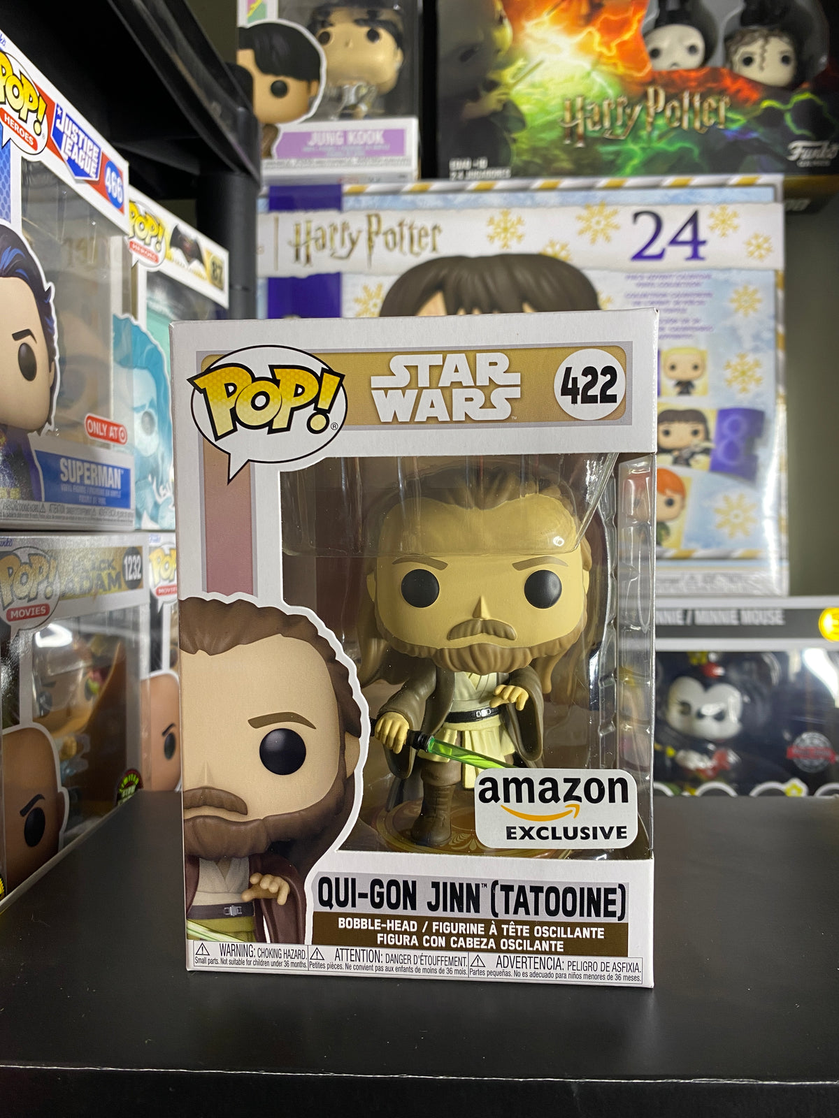 Funko Pop Qui-Gon Jinn Tatooine Star Wars caja
