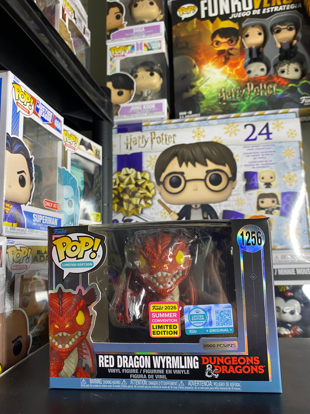 Funko Pop Red Dragon Wyrmling caja frontal
