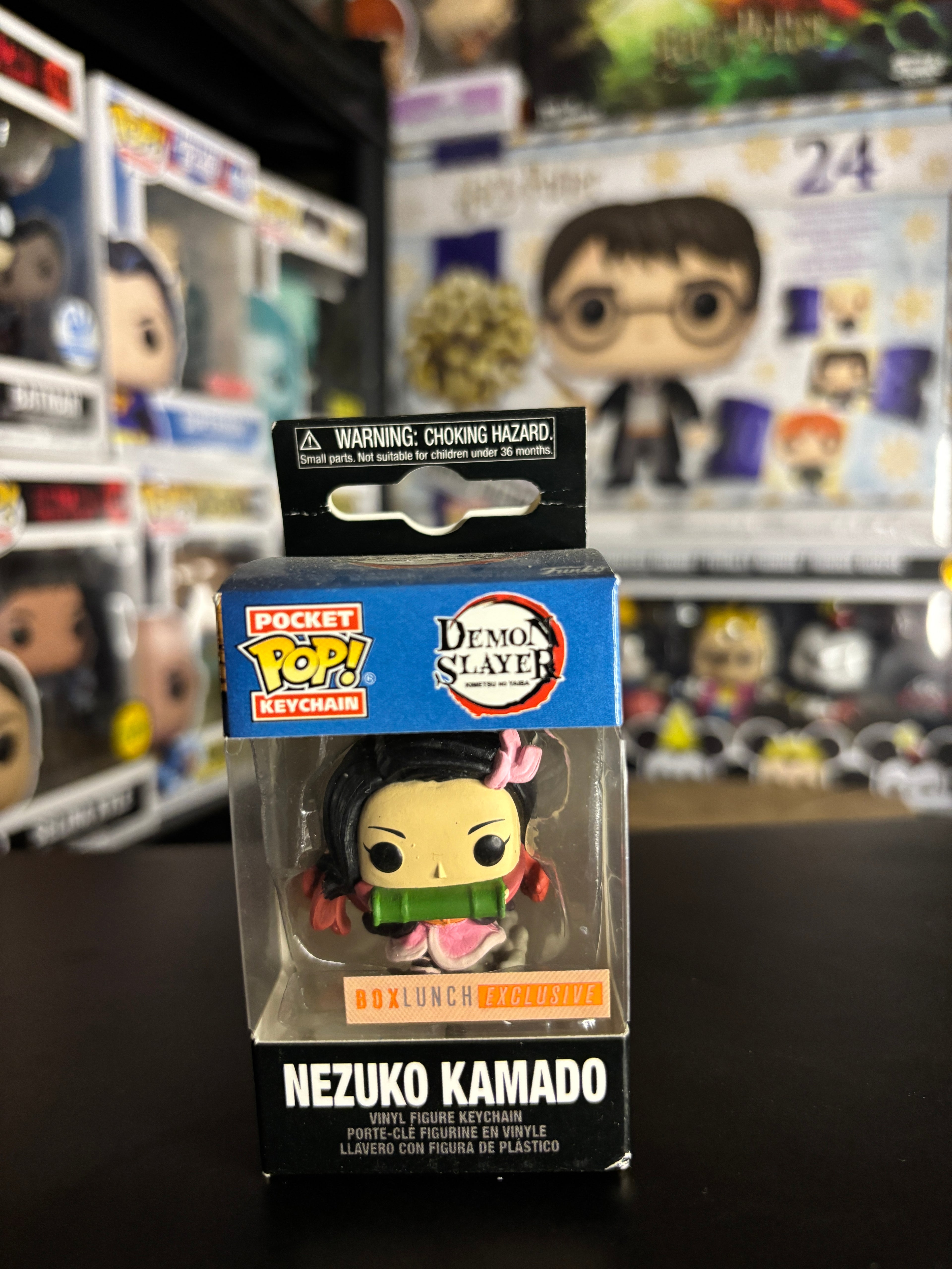 Pocket Pop Keychain Nezuko Kamado Demon Slayer BoxLunch Exclusive Funko