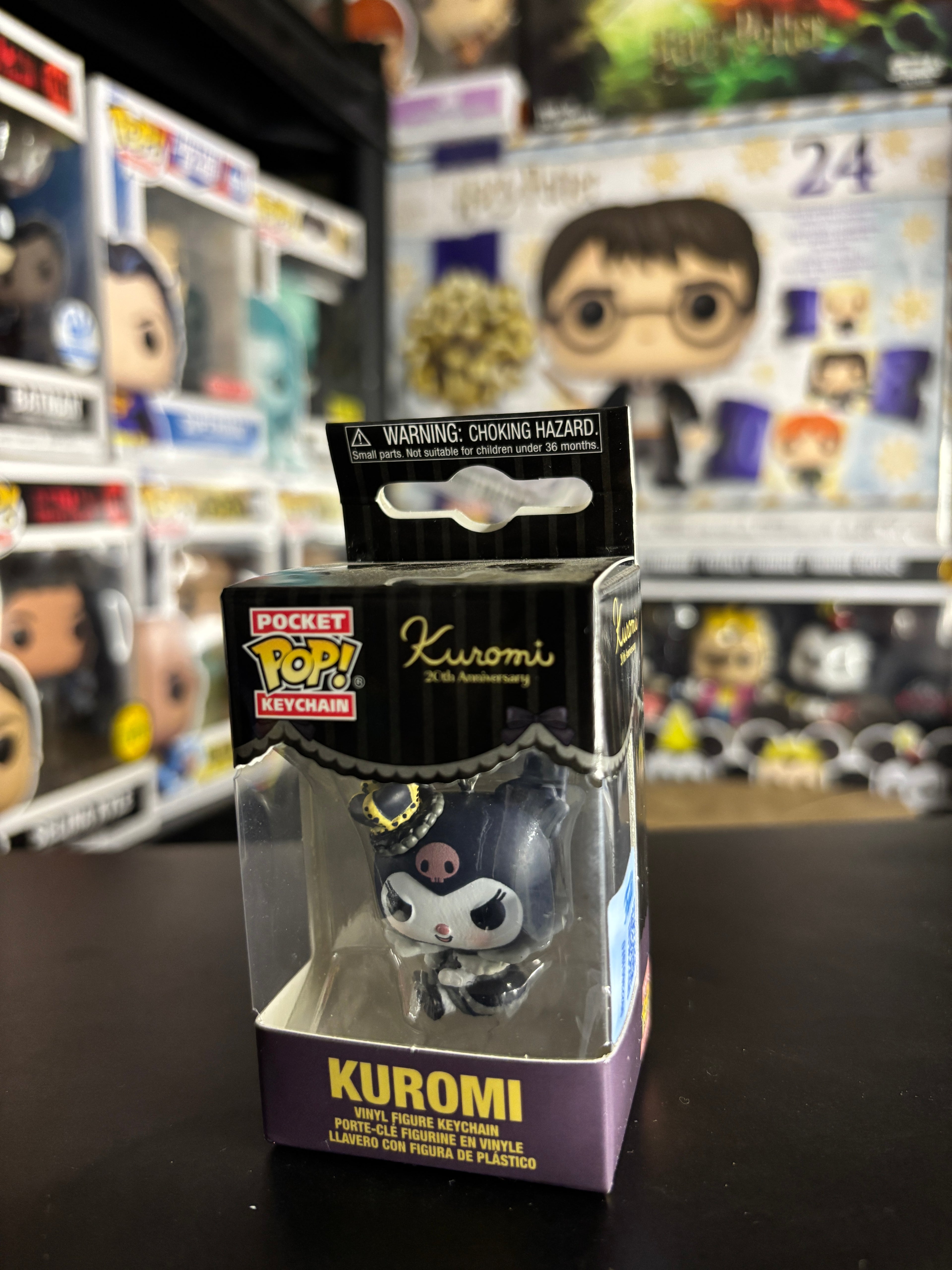 Pocket Pop Keychain Kuromi 20th Anniversary Sanrio Funko