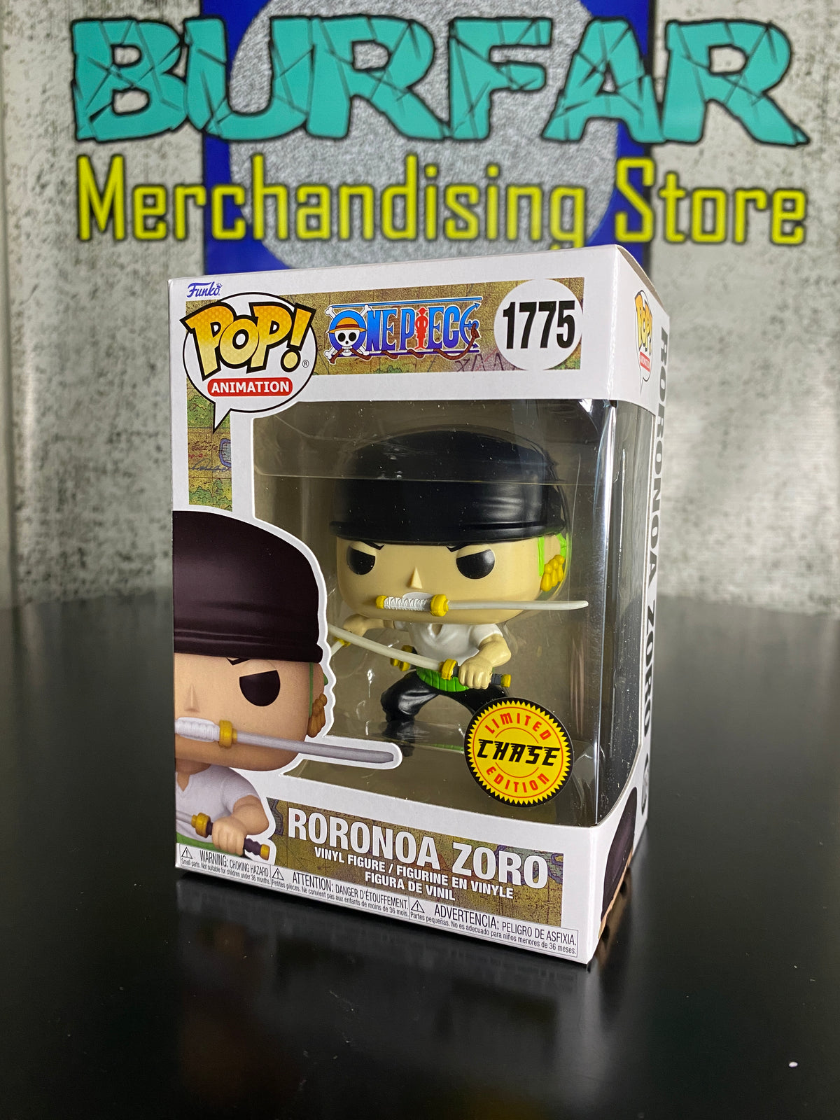 Funko Pop Roronoa Zoro Chase caja
